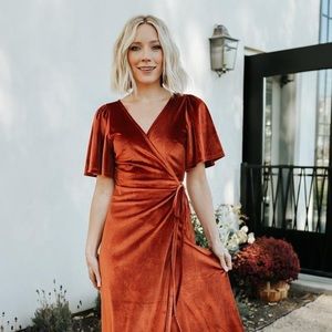 Baltic Born Meghan Velvet Wrap Dress
